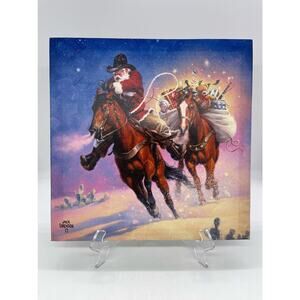 Jack Sorenson Santa's Big Ride & Christmas Rush Canvas Prints 12x12